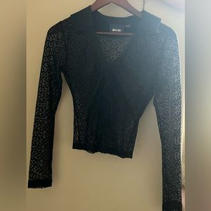 Sheer Lace Maeve Button Down.